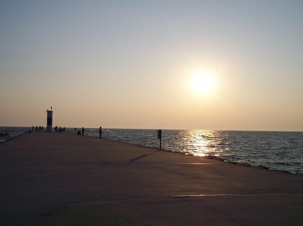 NW Pier Montague Michigan, Lake Michigan