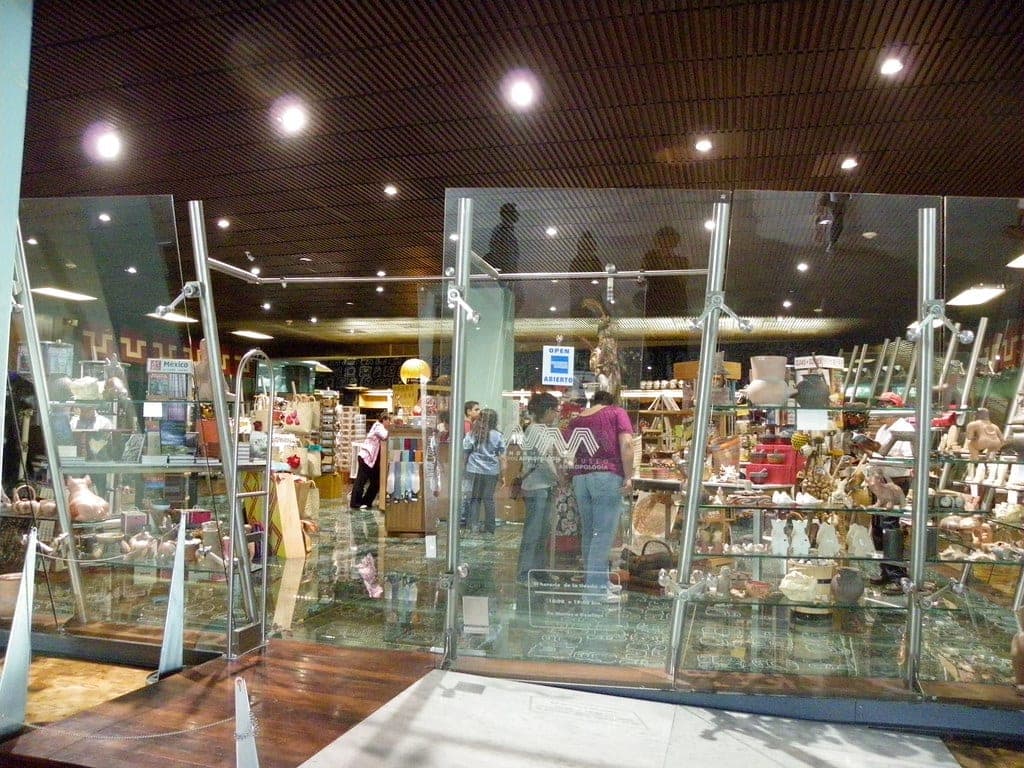 A museum gift shop interior
