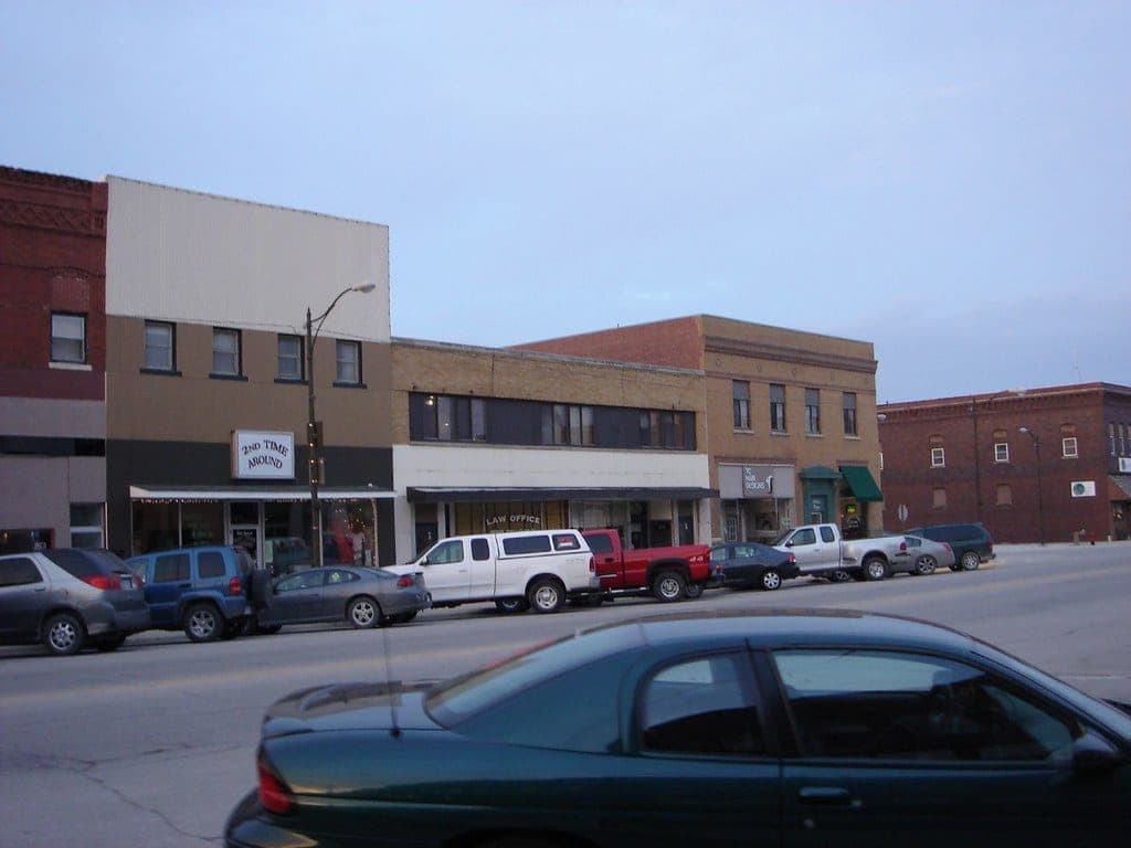 A small-town Main Street