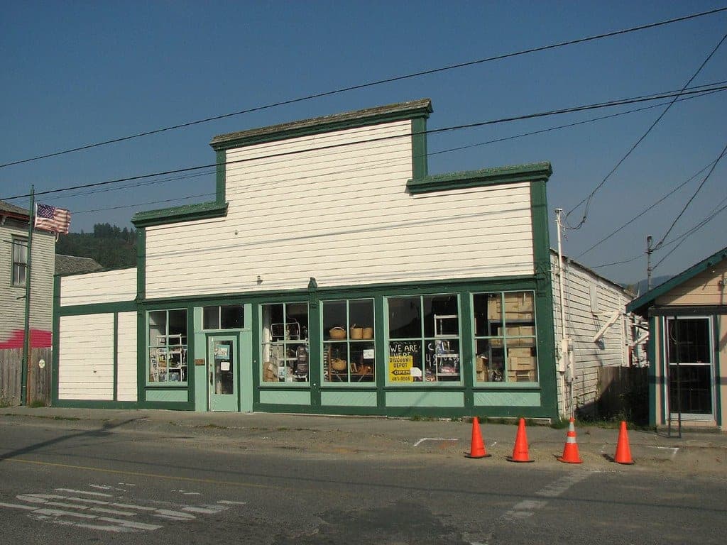 Old storefront, formerly Hight's General Store, Smith River, CA