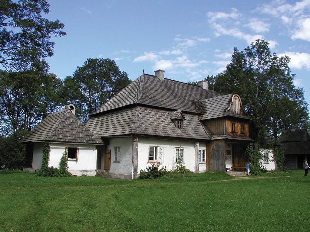 A historic wooden manor house