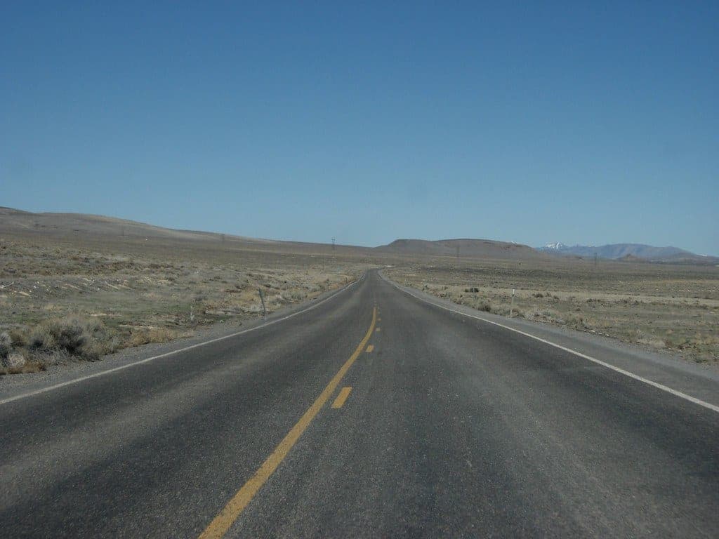 The Long, Somewhat Winding Road Between Beowawe and Crescent Valley, Nevada